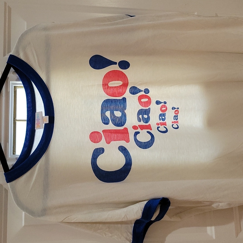 Lularoe 3X Liv cream and blue